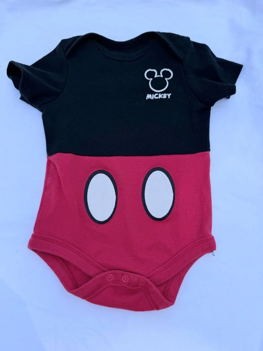6-9 MTH Disney Baby Mickey & Friends Bodysuit Set - Yellow, Red, Gray, Black